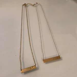 Alpha Phi/ AOE Gold Necklaces